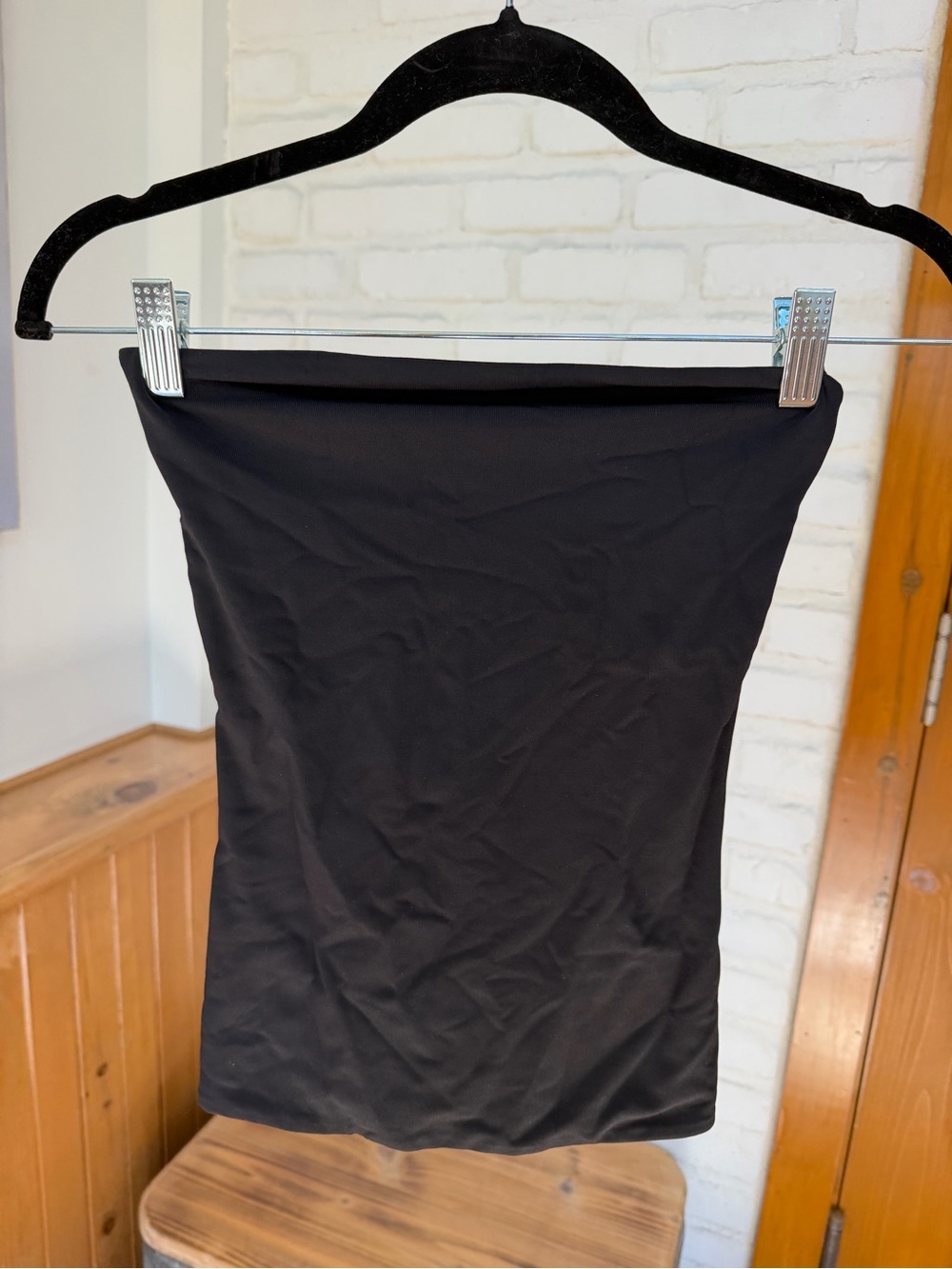 Aritzia Black Contour Strapless Tube Top Size XS
